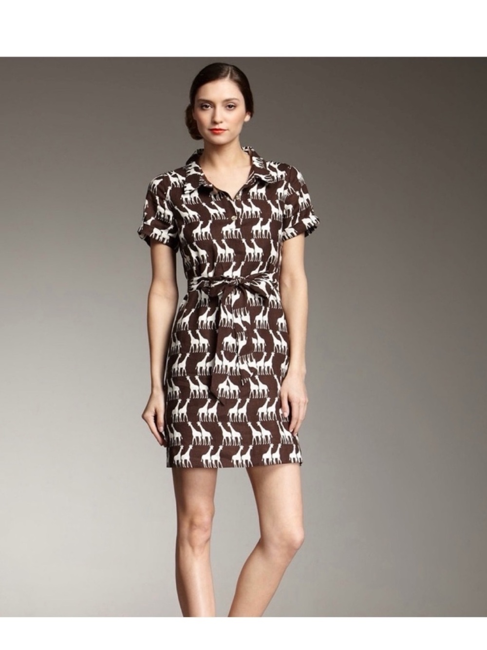 Kate Spade Dana Giraffe-print dress
